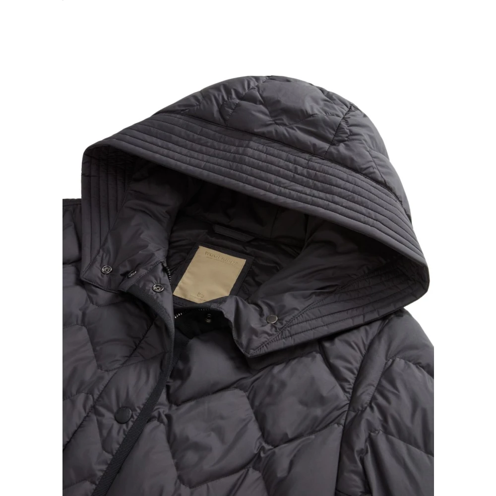 Woolrich Zwarte Winterjassen Black Dames