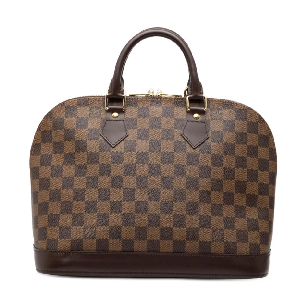 Louis Vuitton Vintage Women's Brown Pre-Owned Dome Satchel Bag