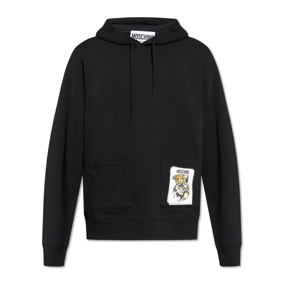 Moschino Gedrukte sweatshirt Black Heren