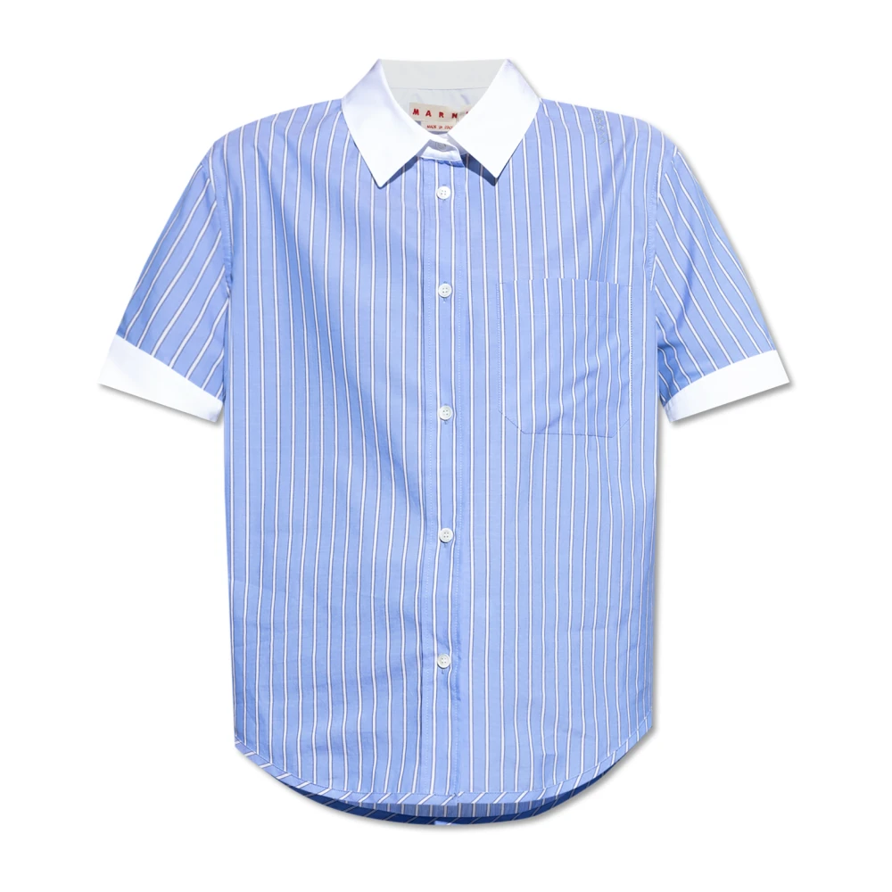 Marni Gestreept overhemd Blue Dames