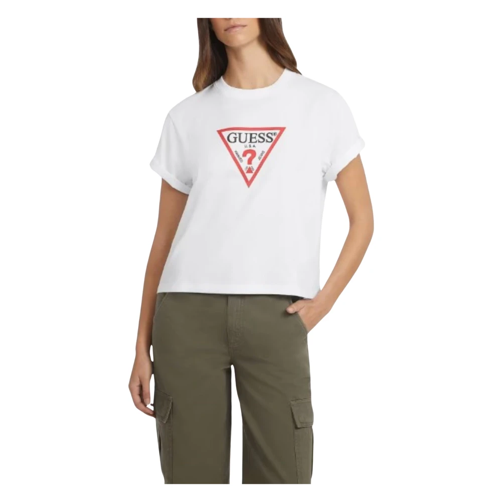 Guess - Tops > T-Shirts - White - Guess - Modalova