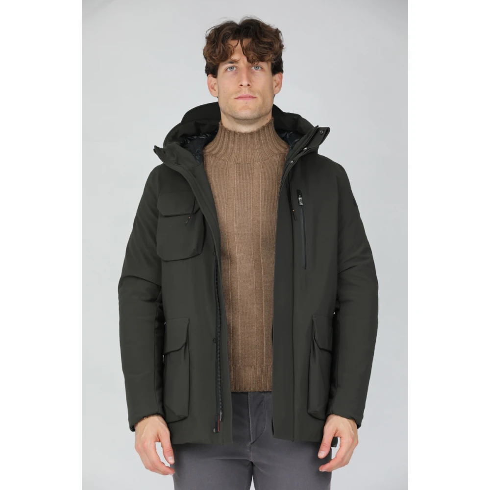 RRD Waterafstotend Field Jacket met Capuchon Green Heren