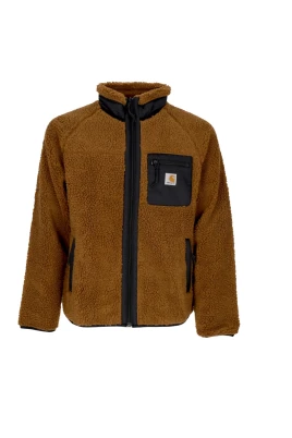 Sherpa Hög Hals Dragkedja Jacka Brun