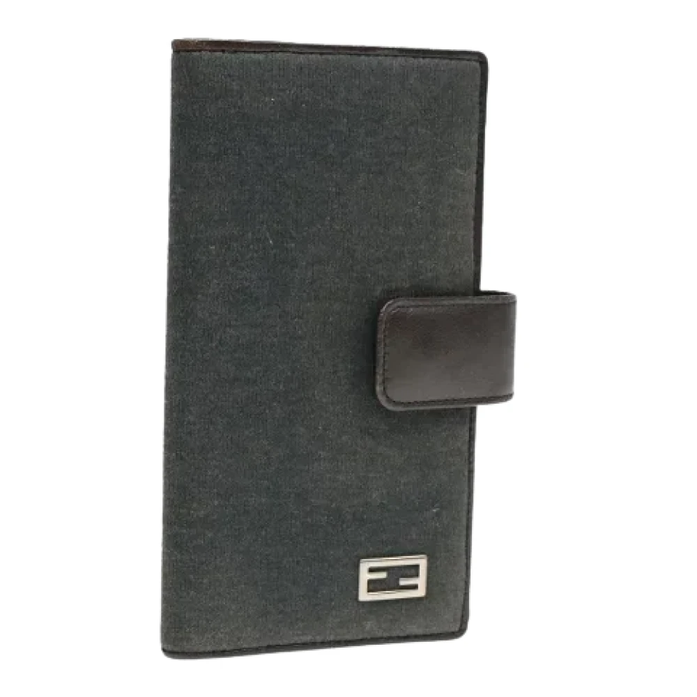 Fendi Vintage Pre-owned Nylon home-office Gray Dames