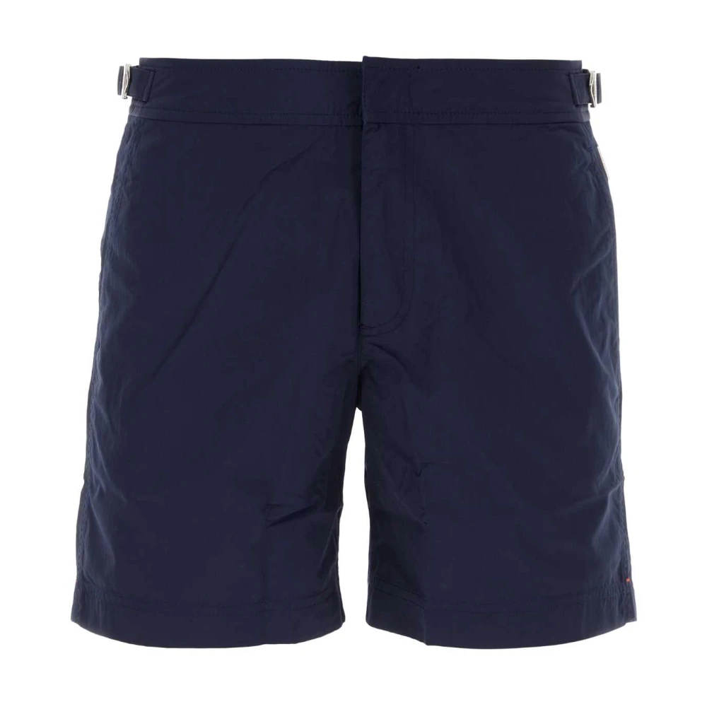 Orlebar Brown Navy Blue Bulldog Zwembroek Blue Heren