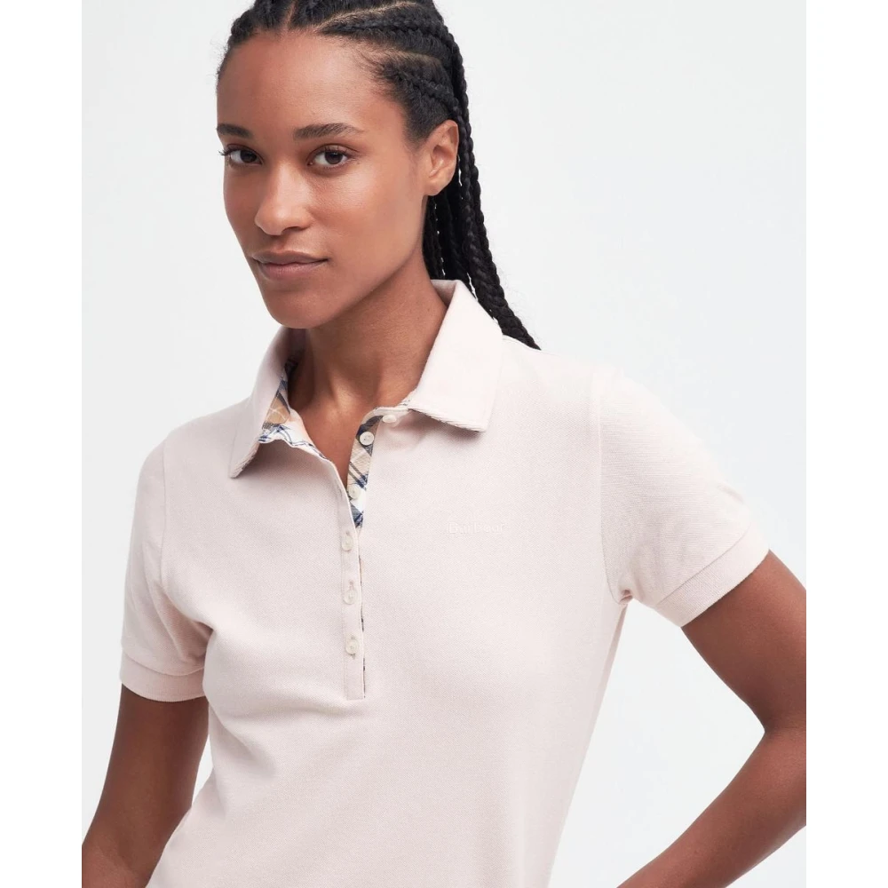 Barbour Polo Shirts Pink Dames