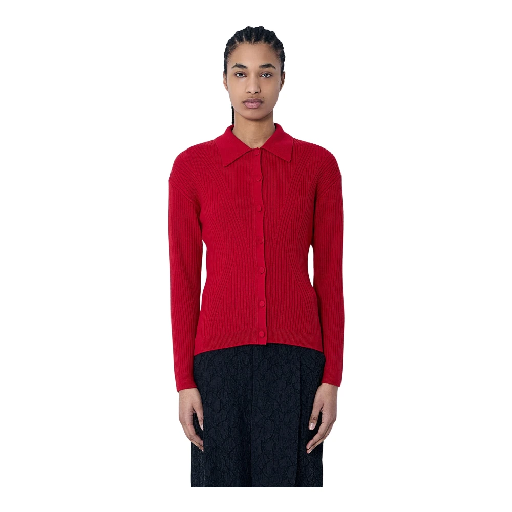 Dries Van Noten Donna Rosso Maglie, L, New,