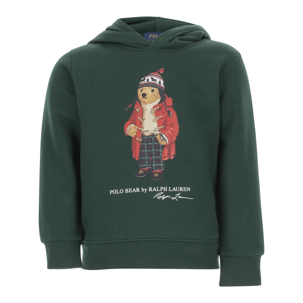 Polo Ralph Lauren Bomullsblandning Polo Bear Sweatshirt Green, Pojke