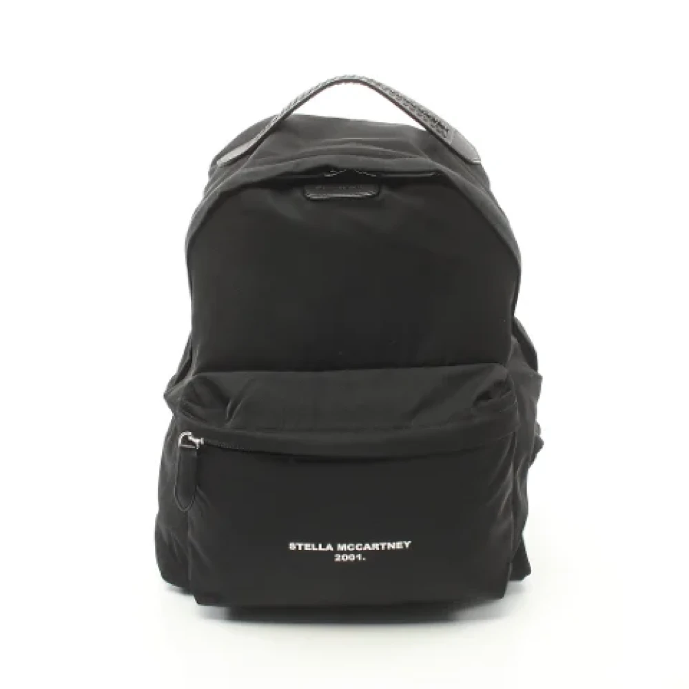 Stella McCartney Pre-owned Leather backpacks Black Dames