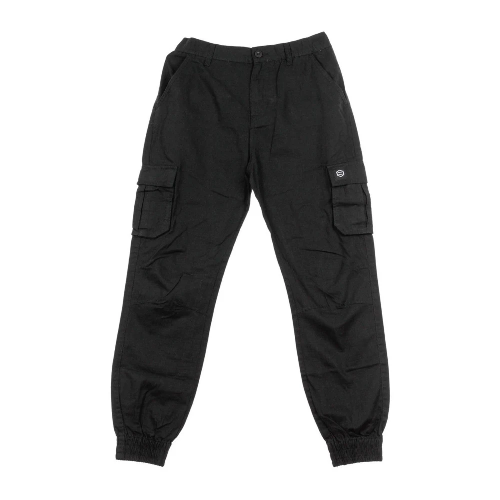 Dolly Noire Men's Black Sweatpants,, Ripstop Cargo Trousers 3XS