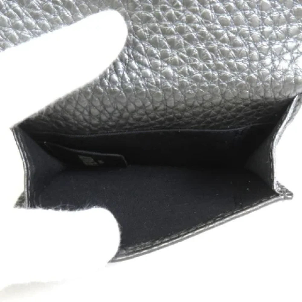 Fendi Vintage Pre-owned Leather wallets Gray Heren