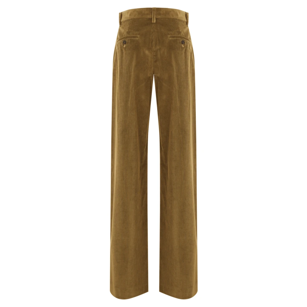 Max Mara Weekend Fluwelen katoenen flared camel broek Brown Dames