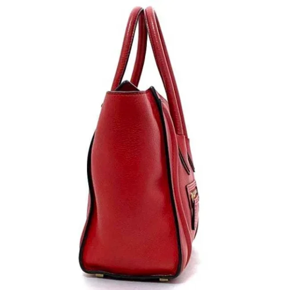 Celine Vintage Pre-owned Leather celine-bags Red Dames