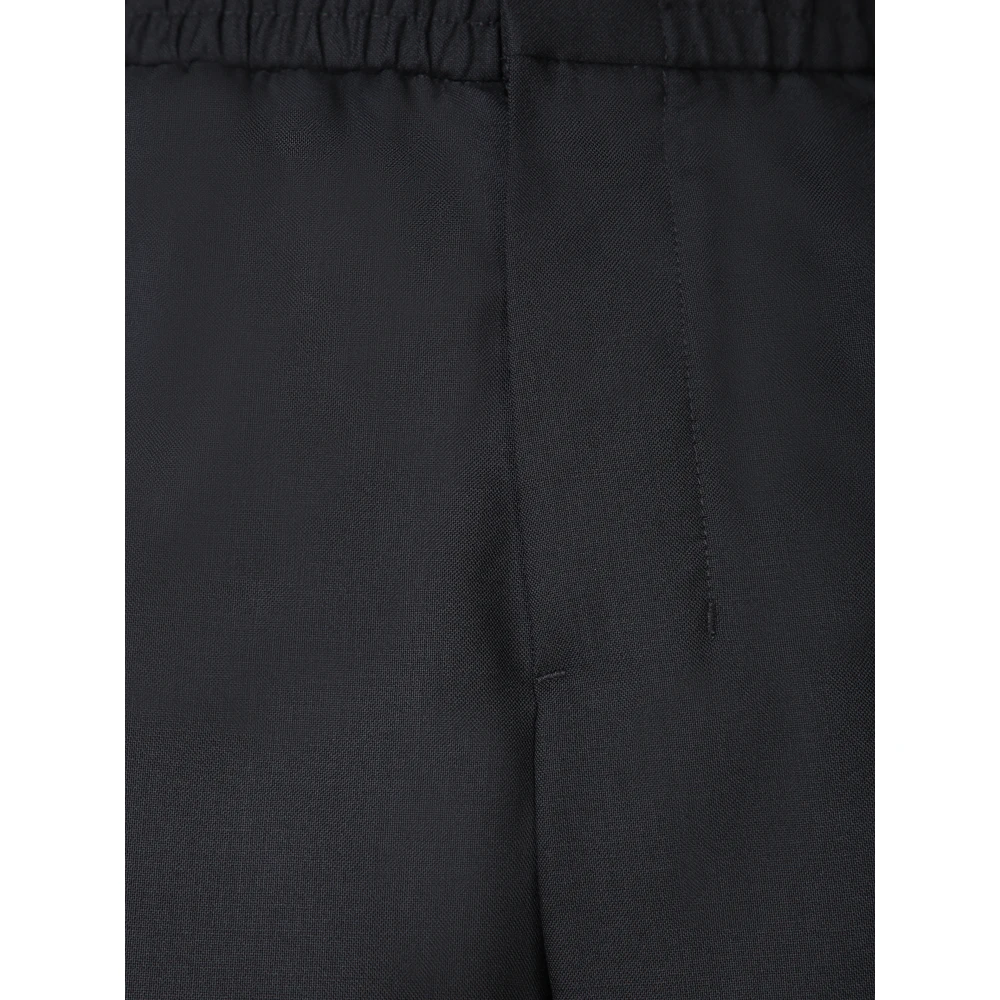 Ami Paris Zwarte Broek Verhoogt Stijl Black Heren