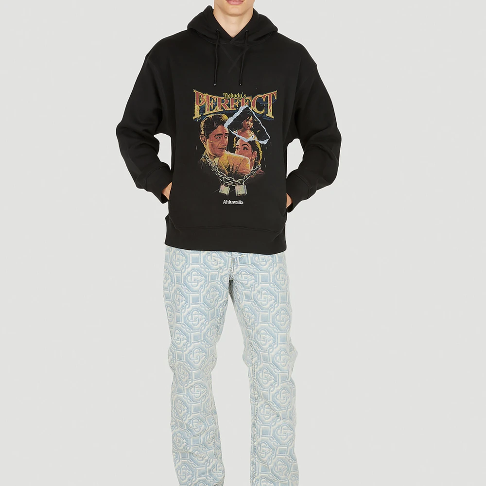 Ahluwalia Moderne Link Hoodie Black Heren