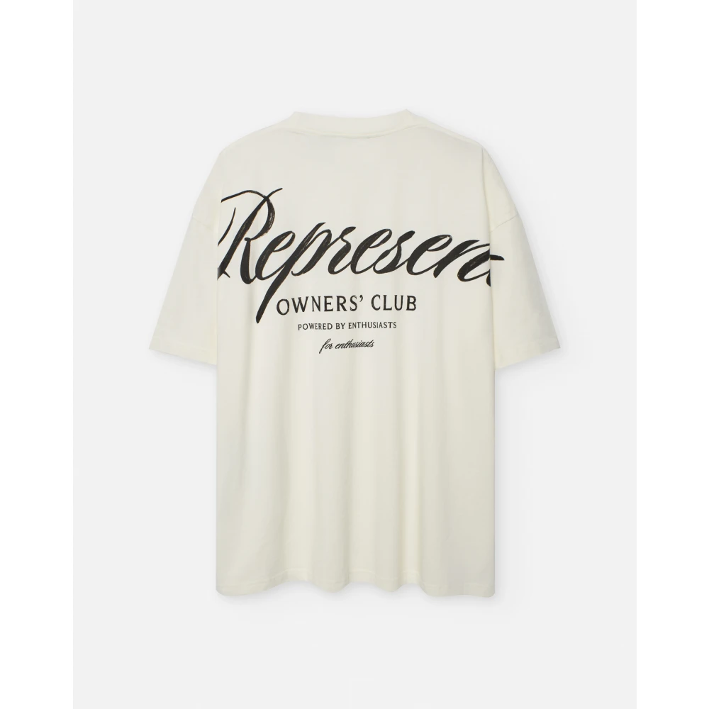 Represent T-shirt met print Beige Heren