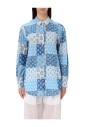 chemise-en-coton-patchwork-bleu