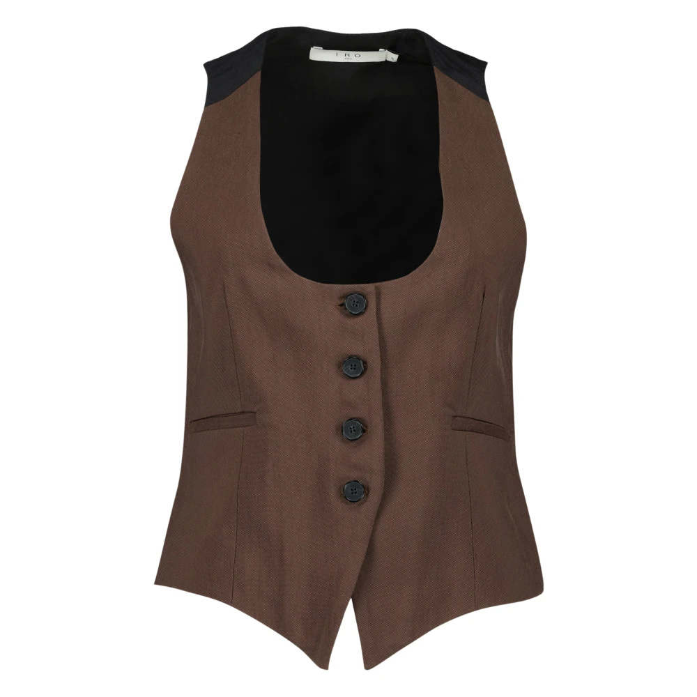 Iro Brown Waistcoats, Female, S, Cala Tailored Vest