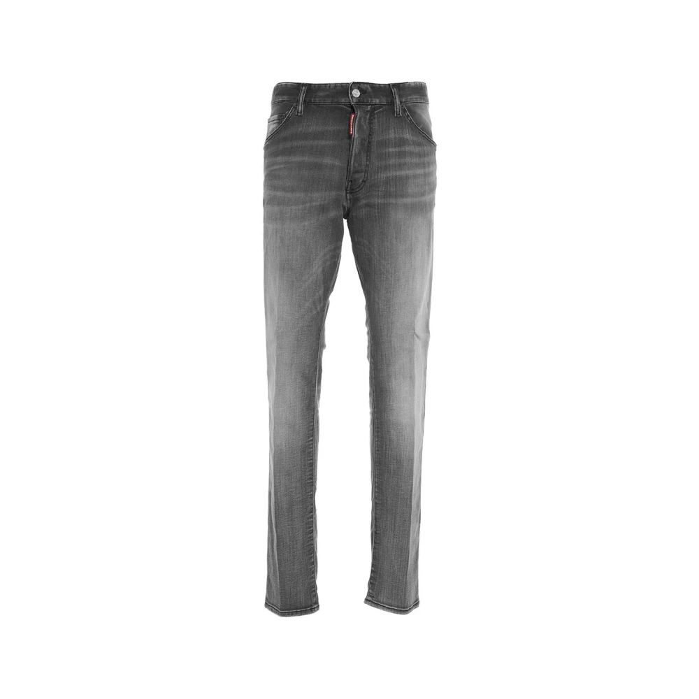 Dsquared2 Jeans met lage kruis en logo details Gray Heren