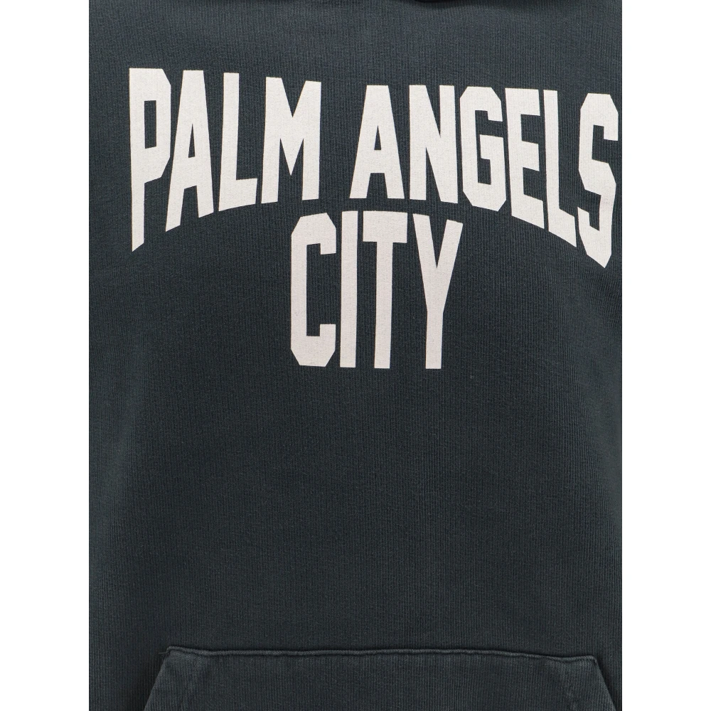 Palm Angels Grijze Hoodie Gray Heren