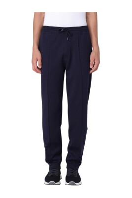 pantalon-bleu-en-laine-plisse