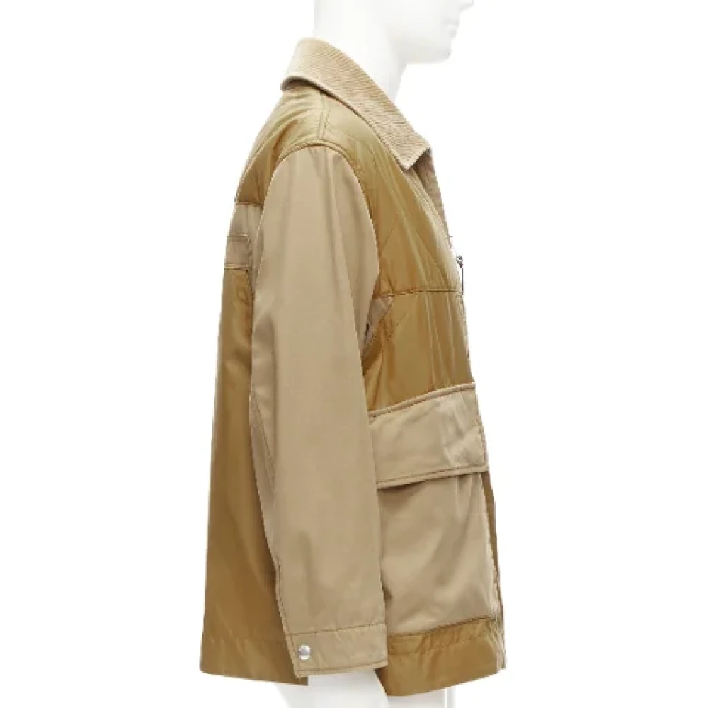 Burberry Vintage Pre-owned Polyester outerwear Brown Dames