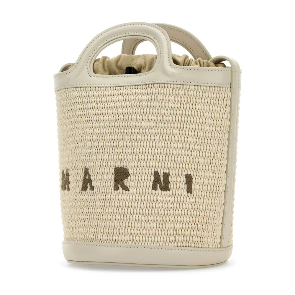 Marni Tropicalia Bucket Tas Beige Dames