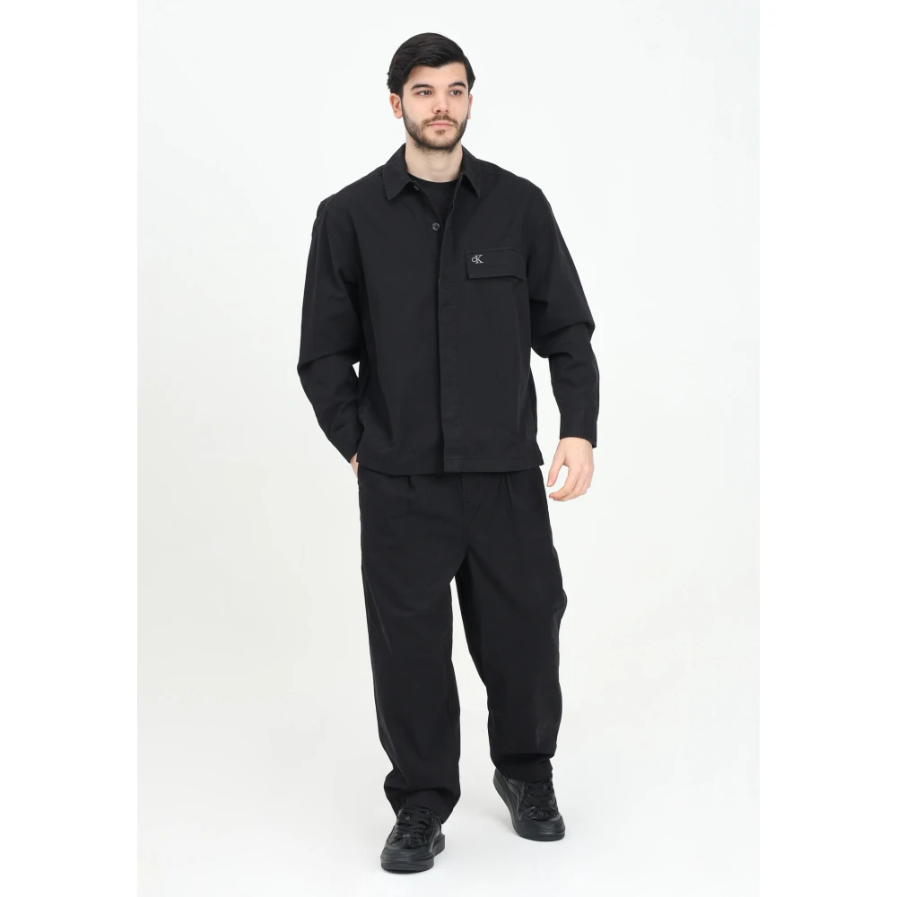 Calvin Klein Jeans Zwarte Baggy Urban Broek Black Heren