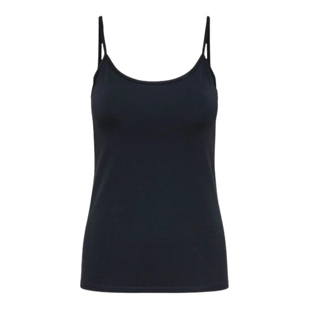 Svart Love Singlet Topp