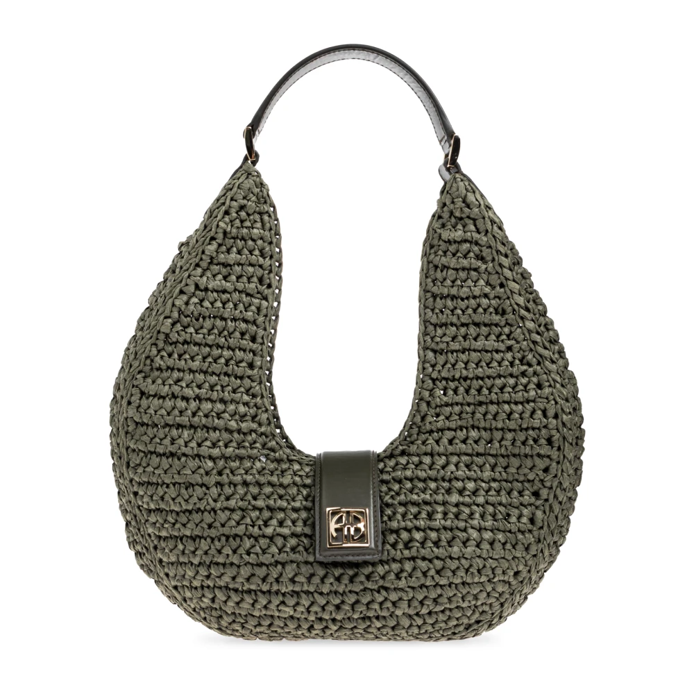 Anine Bing Women's Green Shoulder Bags, One Size, Lou Shoulder Bag