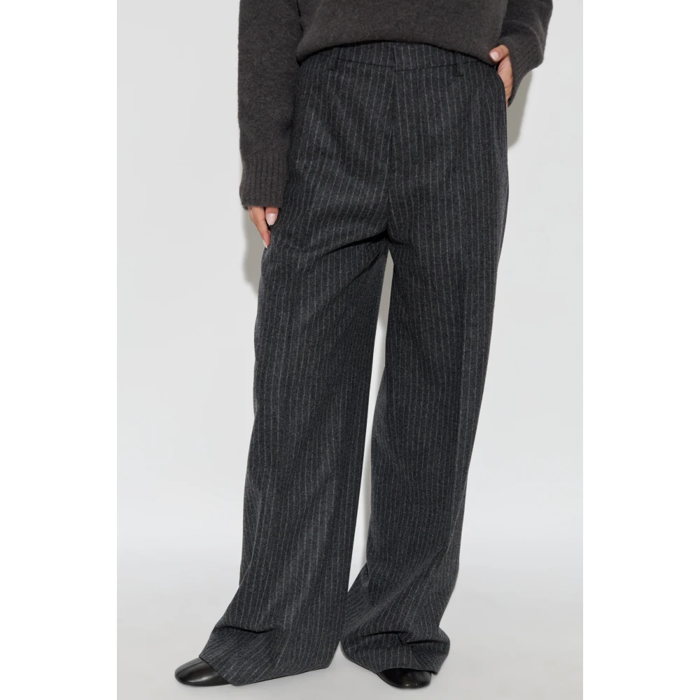Ami Paris Broek met gestreept patroon Gray Dames