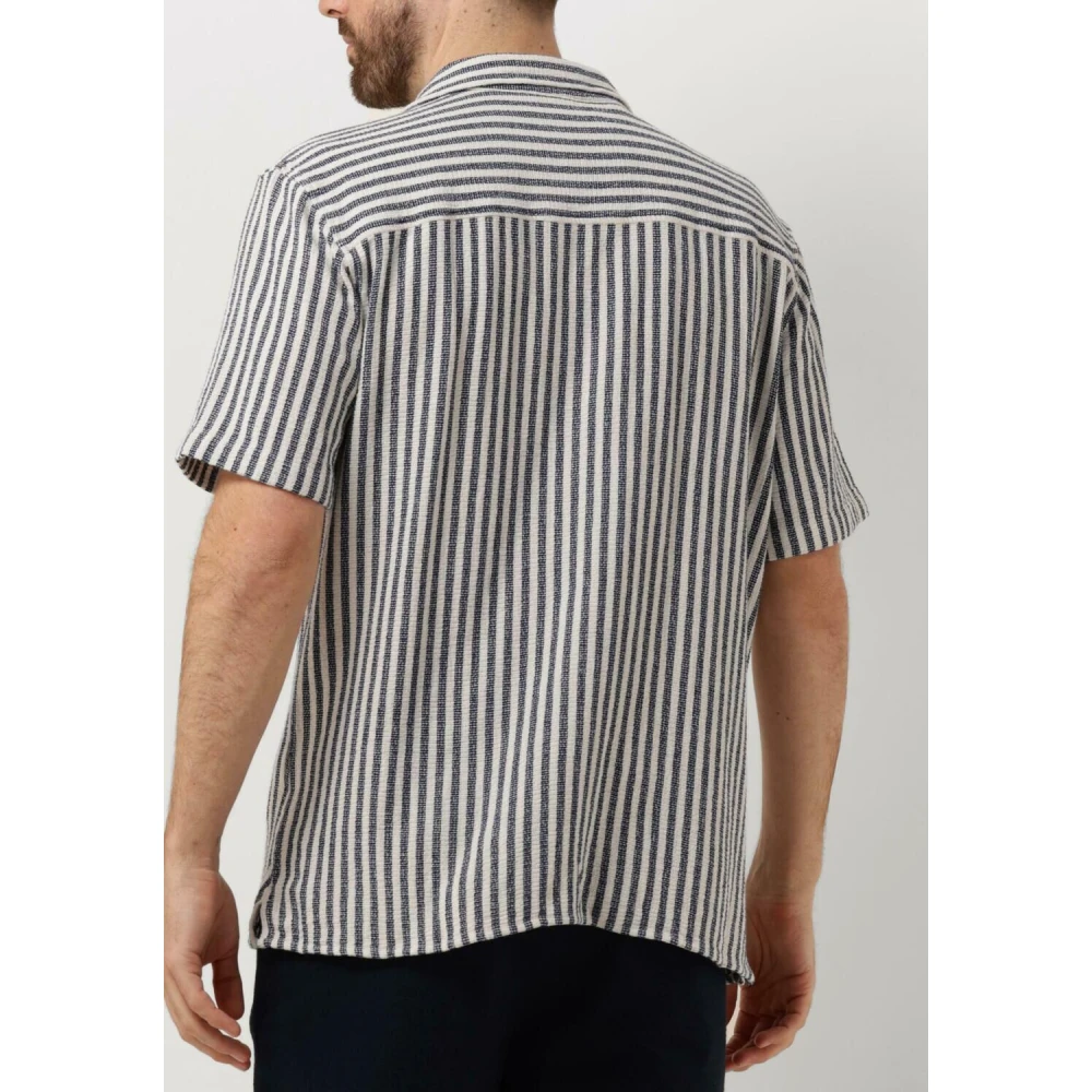 Selected Homme Casual Donkerblauw Shirt Resort Multicolor Heren