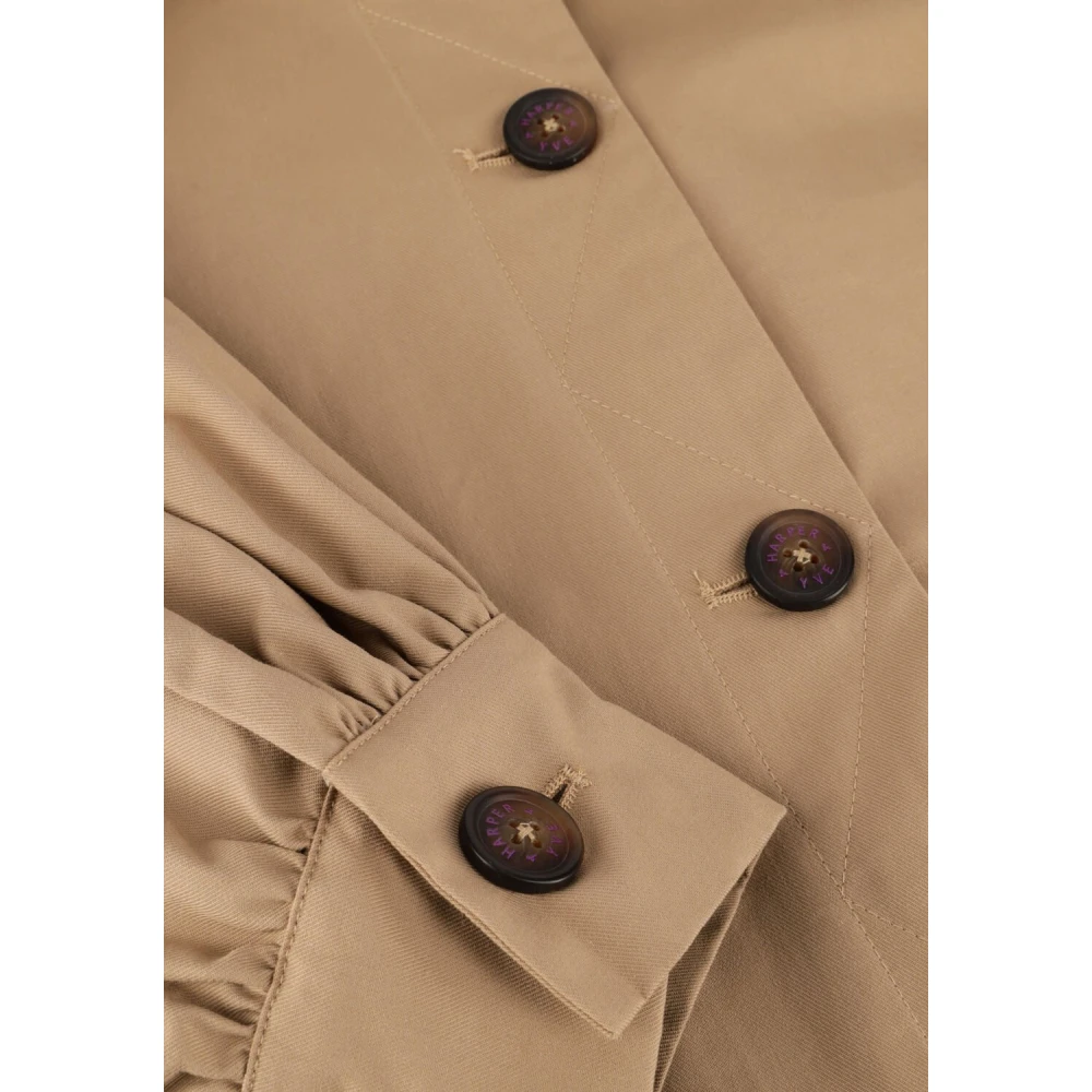 Harper & Yve Stijlvolle zandkleurige Rylee-Ja jas Beige Dames