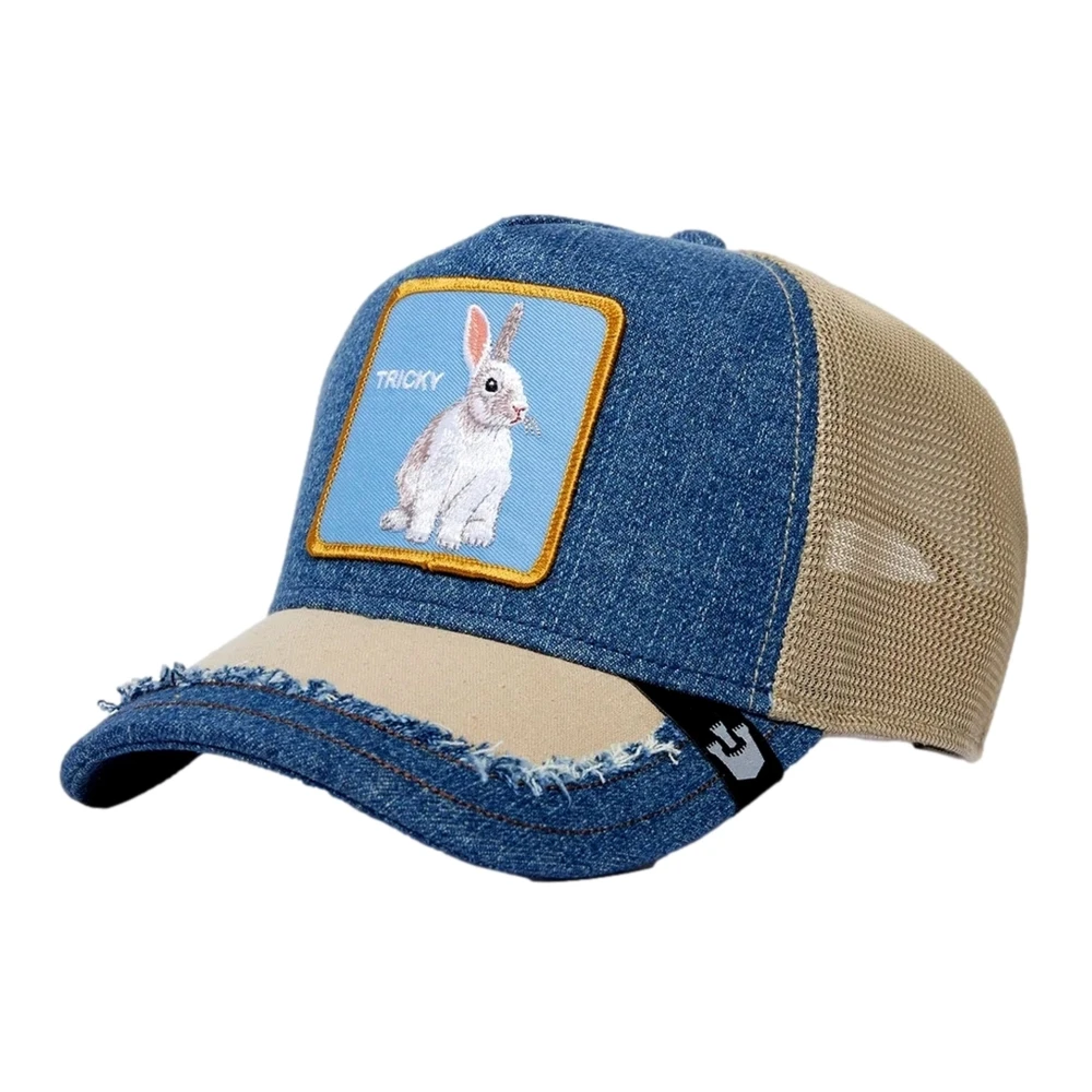 Goorin Bros Silki Rabbit Trucker Cap Blue Heren