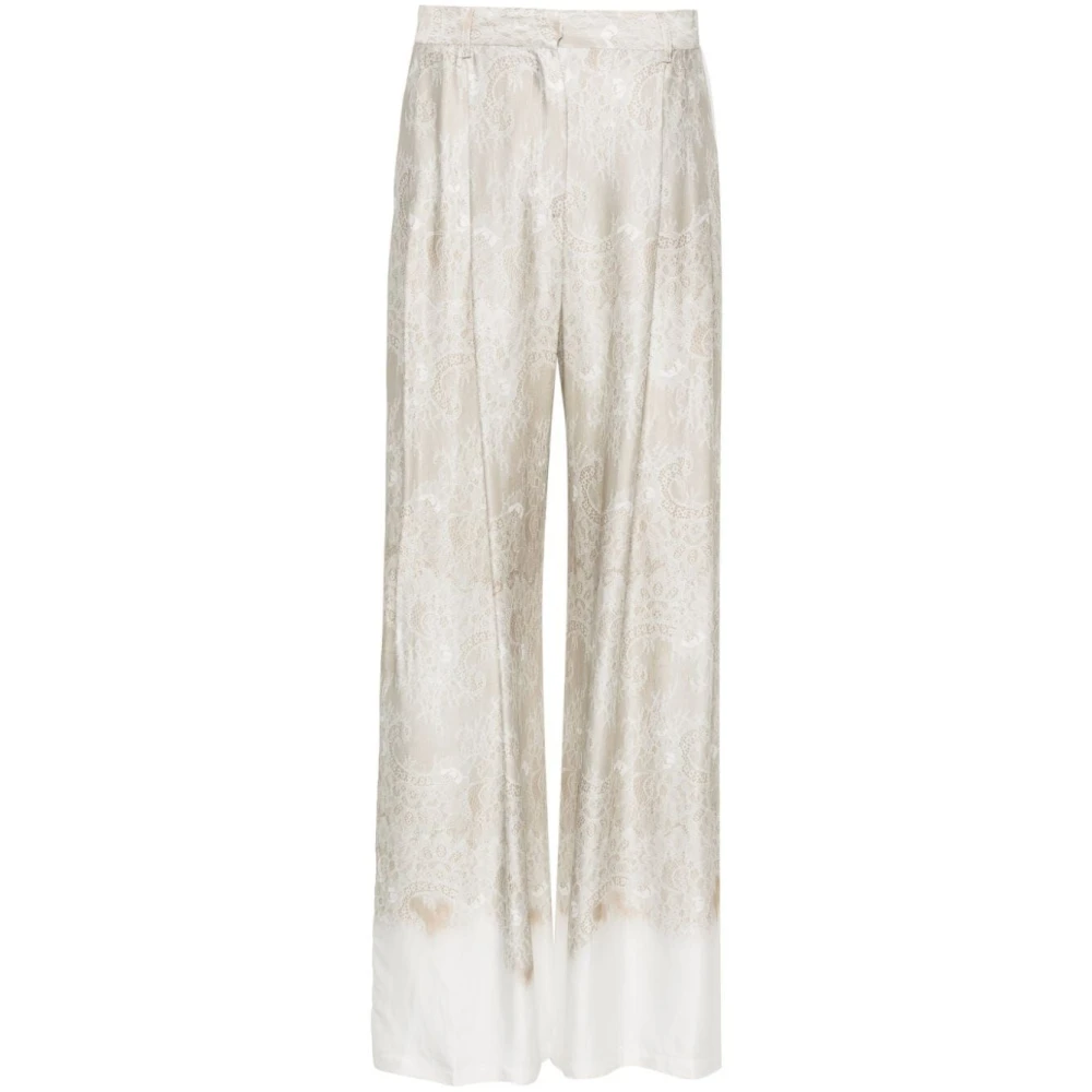 Ermanno Scervino Neutrale broek voor een stijlvolle look Beige Dames