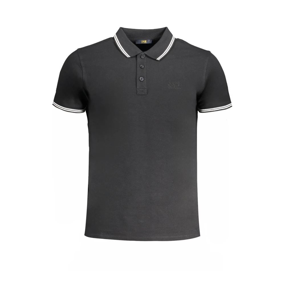 Cavalli Class Short Sleeve Polo - Male - Polo Shirts - Black - 2XL - Tops