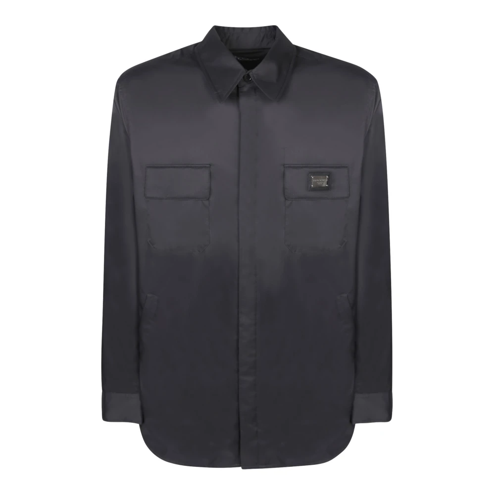 Dolce & Gabbana Herren Schwarz Shirts, K, Lgröße: