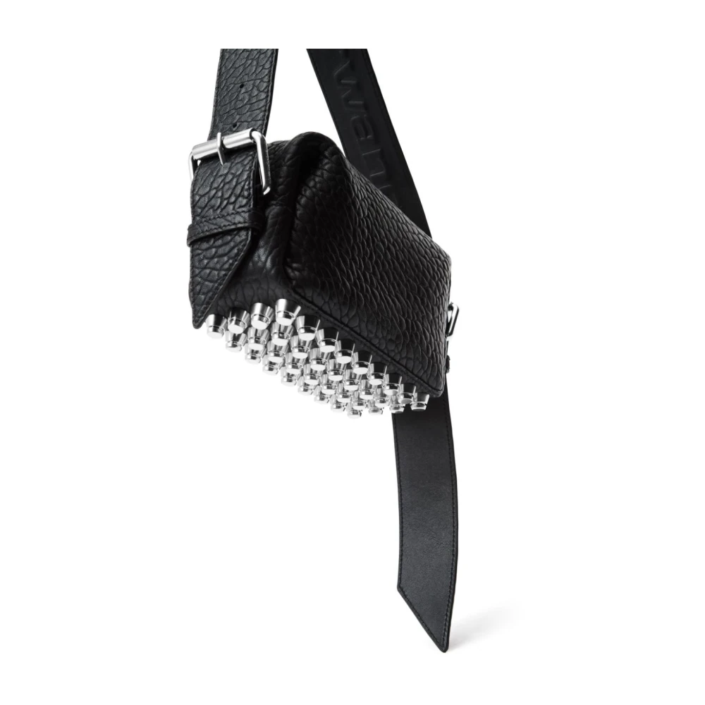 alexander wang Jet Black Lambskin Stud Tas Black Dames