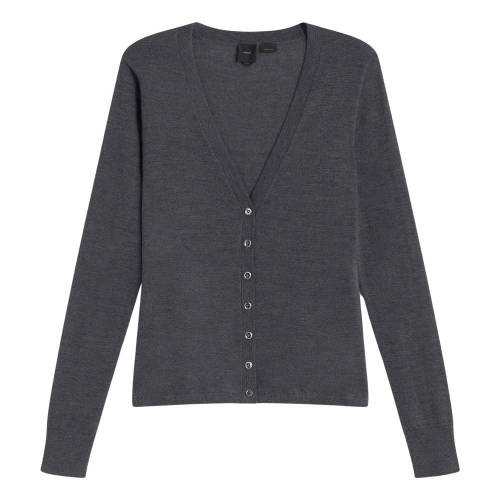 Pinko Gradient Cardigan Gray Dames