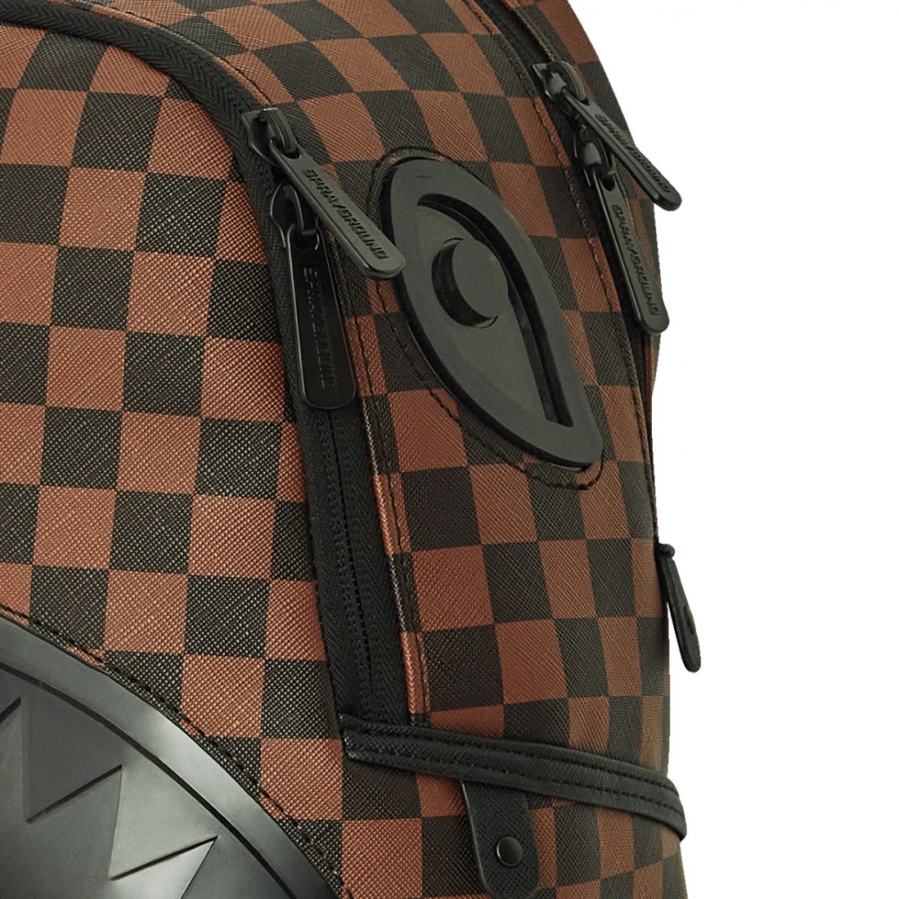 Sprayground Transparante rugzak met voorvak met rits Brown Unisex