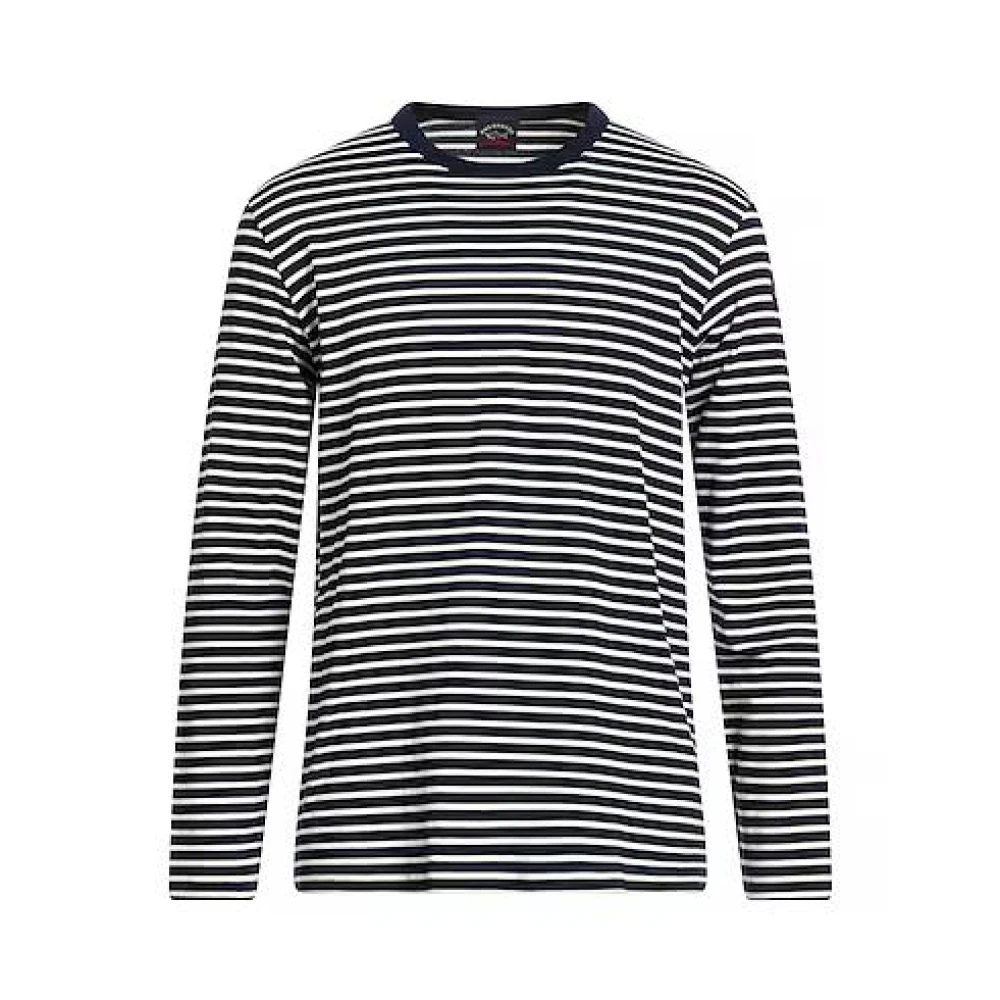 Paul & Shark Blue Long Sleeve T-Shirts, Male, M, Maglia