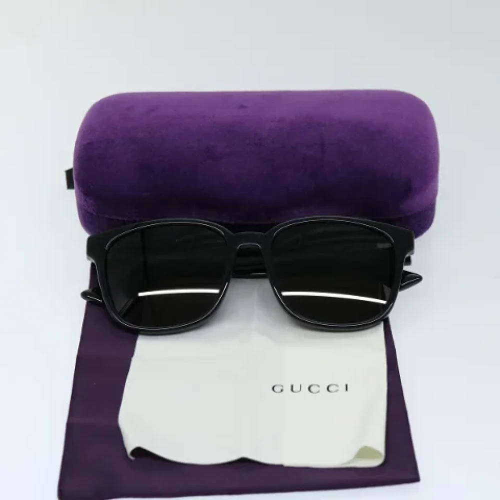 Gucci Vintage Pre-owned Plastic sunglasses Black Dames