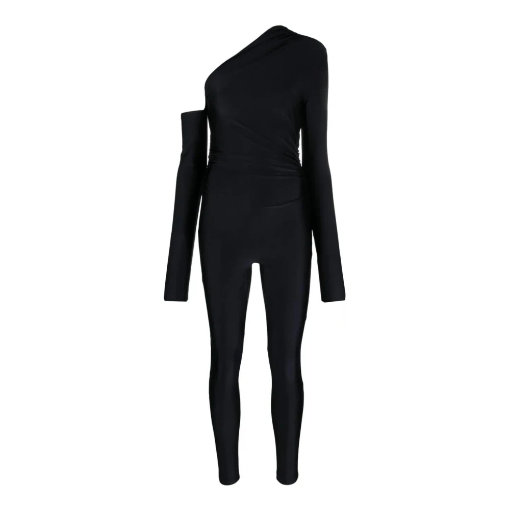 Andamane Zwarte Off-Shoulder Jumpsuit Black Dames
