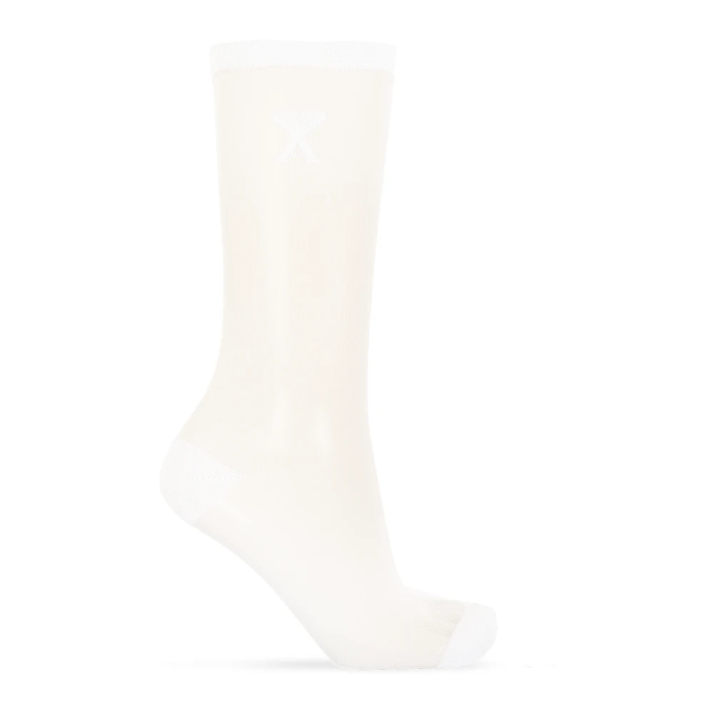 Ami Paris Transparante sokken White Dames