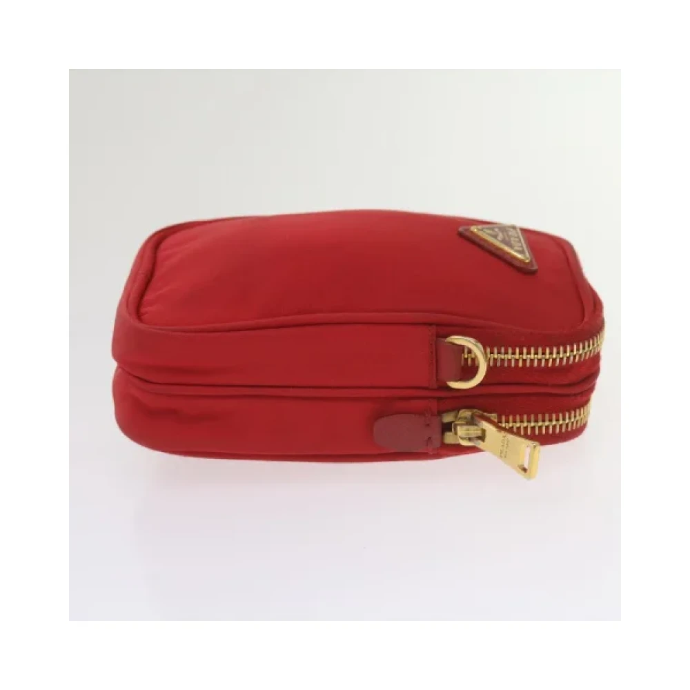 Prada Vintage Pre-owned Nylon prada-bags Red Dames