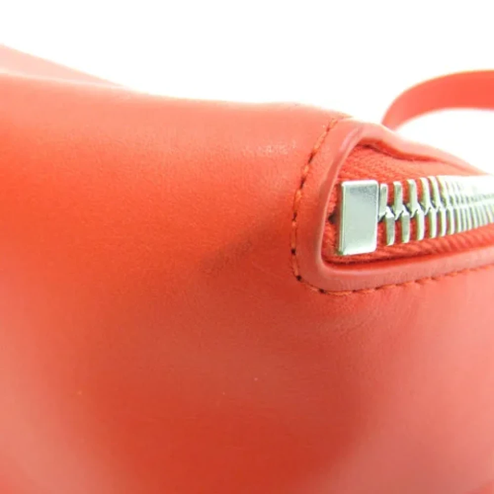 Bottega Veneta Vintage Pre-owned Leather clutches Orange Dames