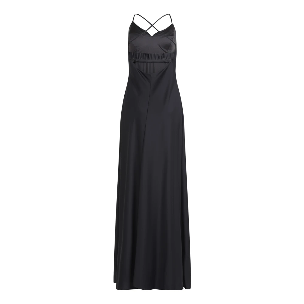 Vera Mont Avondjurk met watervalhalslijn Black Dames