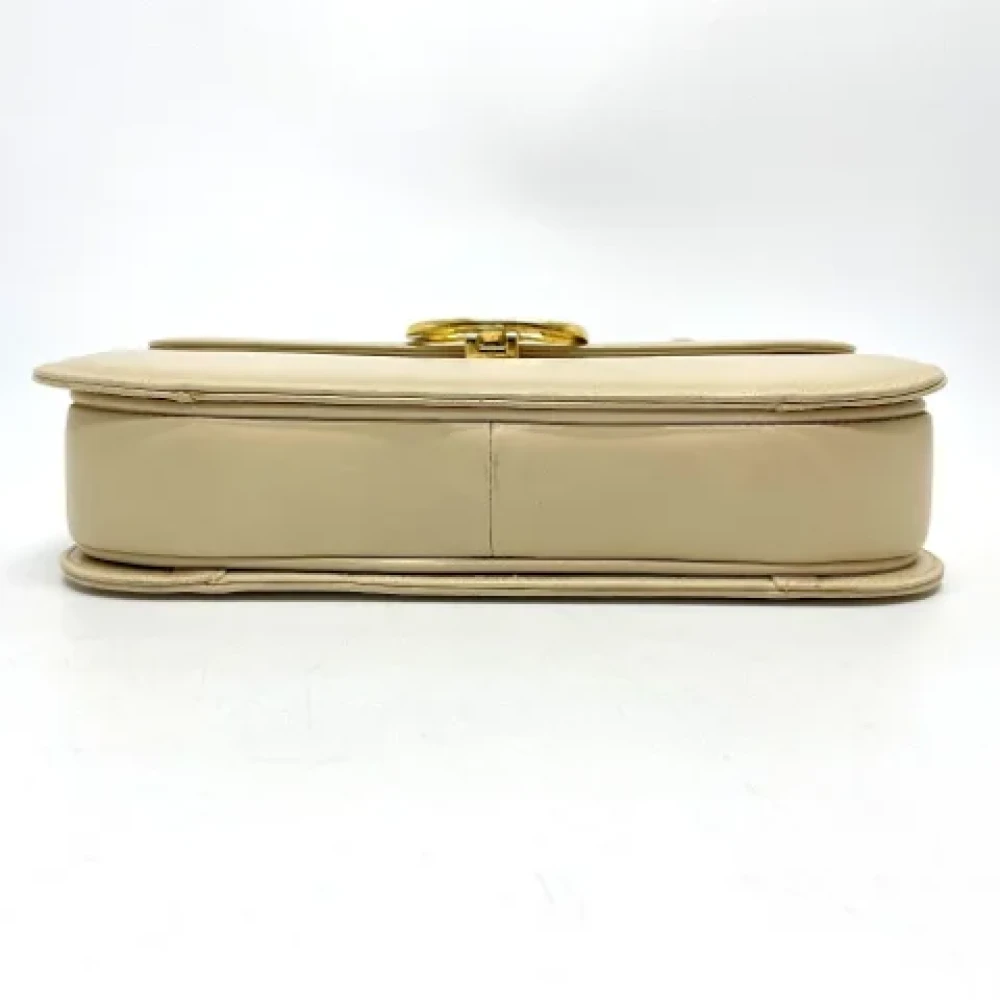 Celine Vintage Pre-owned Leather celine-bags Beige Dames