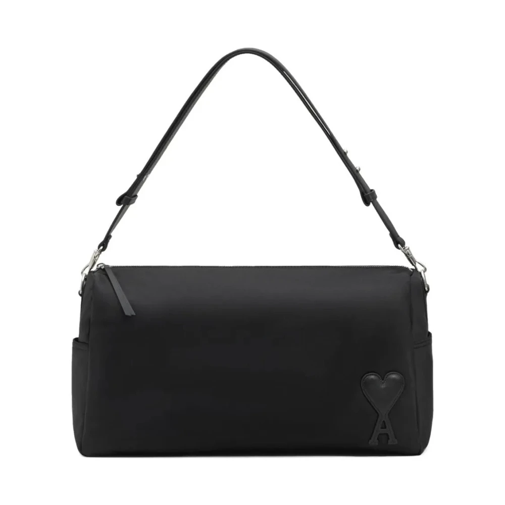 Ami Paris Women's Black Marcel Large Shoulder Bag