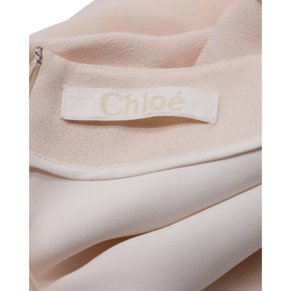 Chloé Pre-owned Acetate dresses Beige Dames